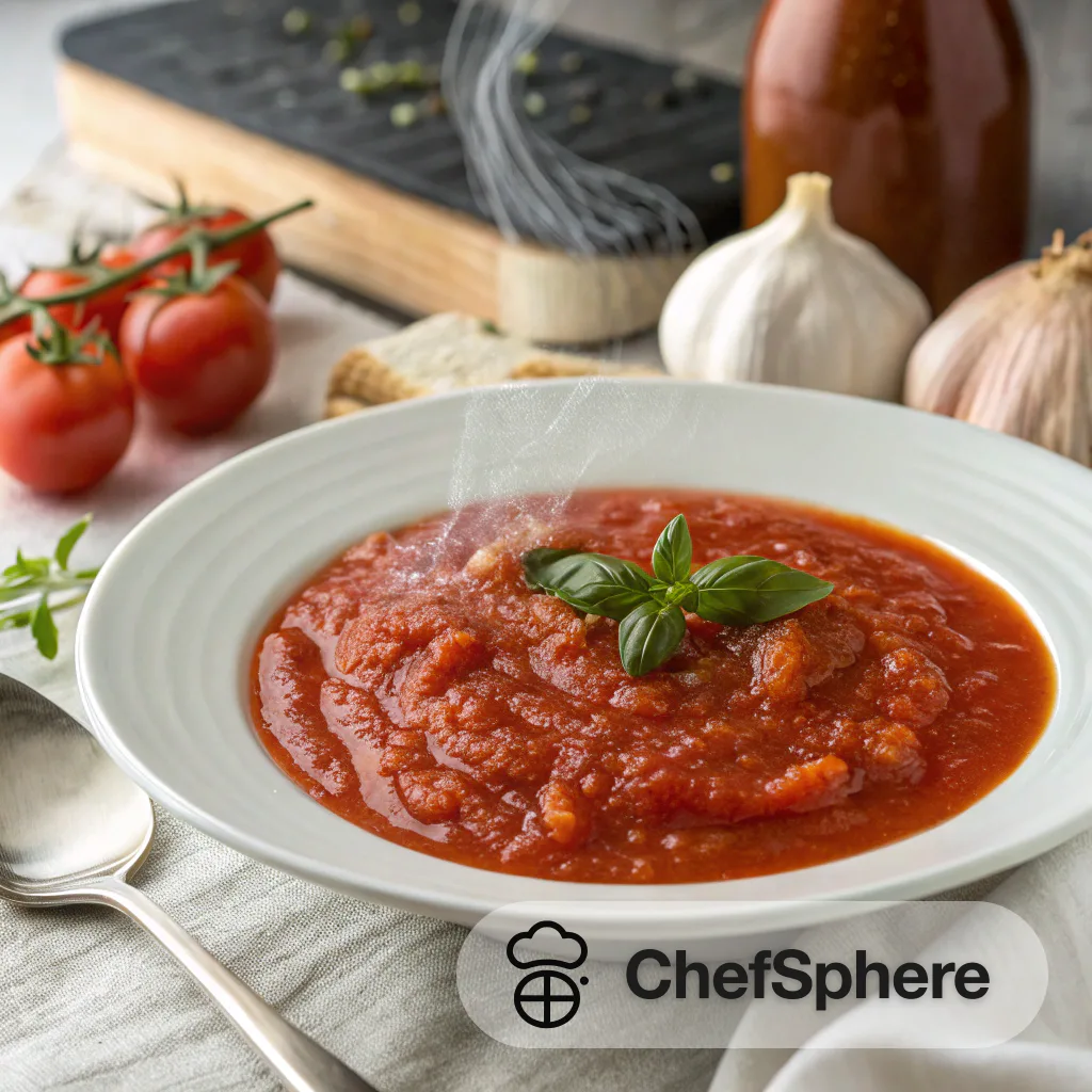 Herb-infused Tomato Sauce with Garlic