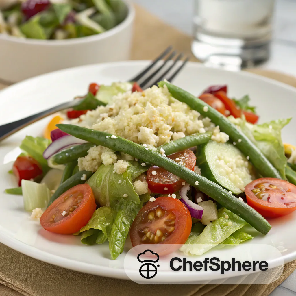 Zesty Veggie Salad with Tangy Dressing