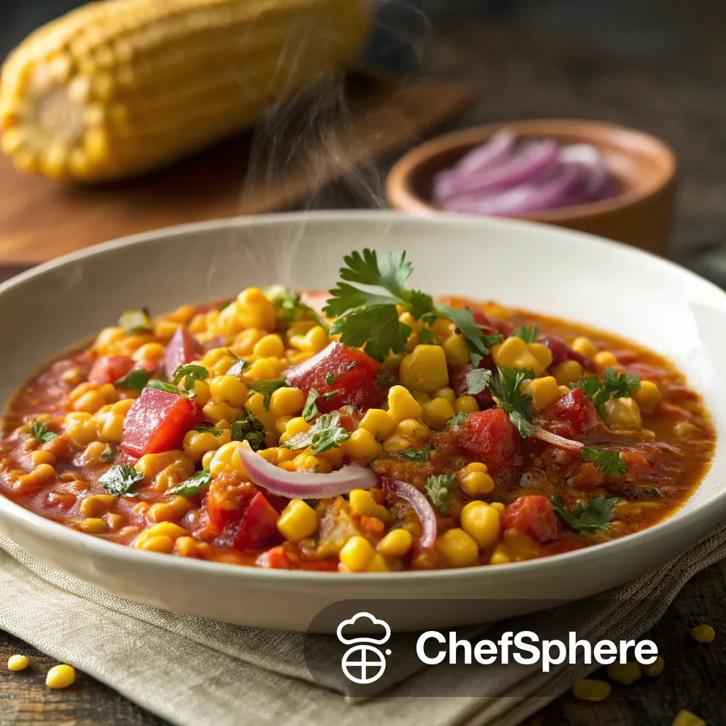 Southwest Spiced Fresh Corn Stew