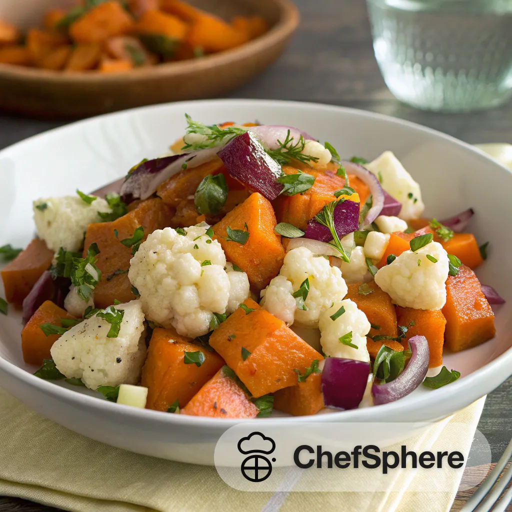 German-inspired Sweet Potato Salad with Twist