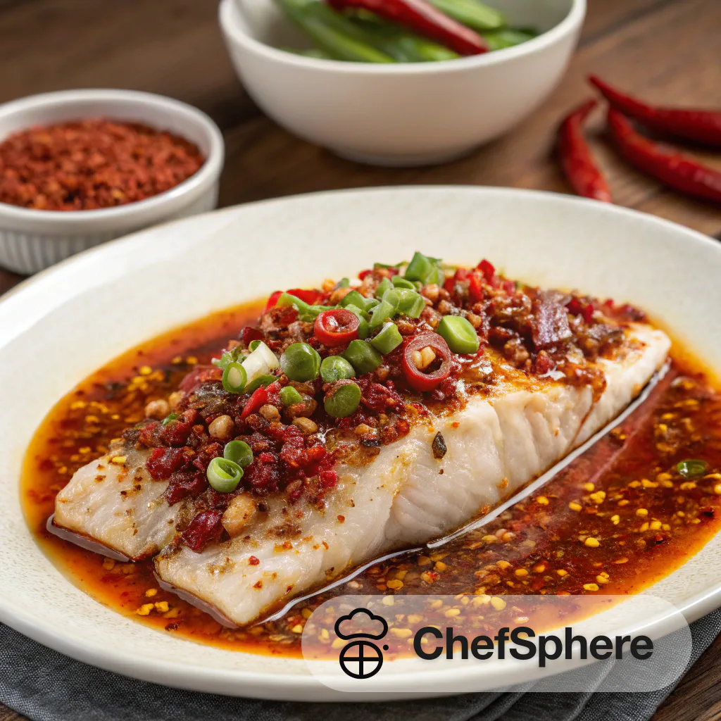 Sichuan Spicy Boiled Fish with Chili