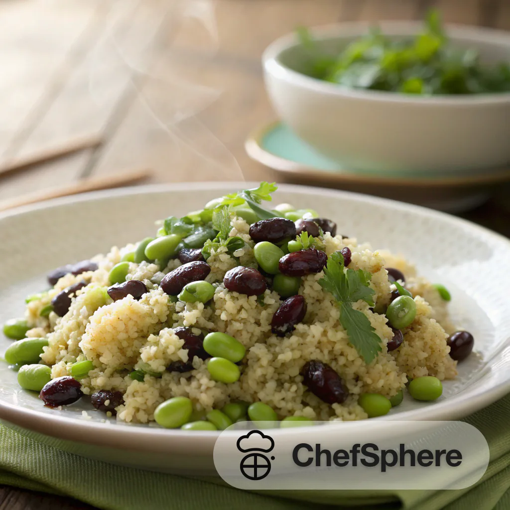 Herbed Quinoa with Edamame & Beans