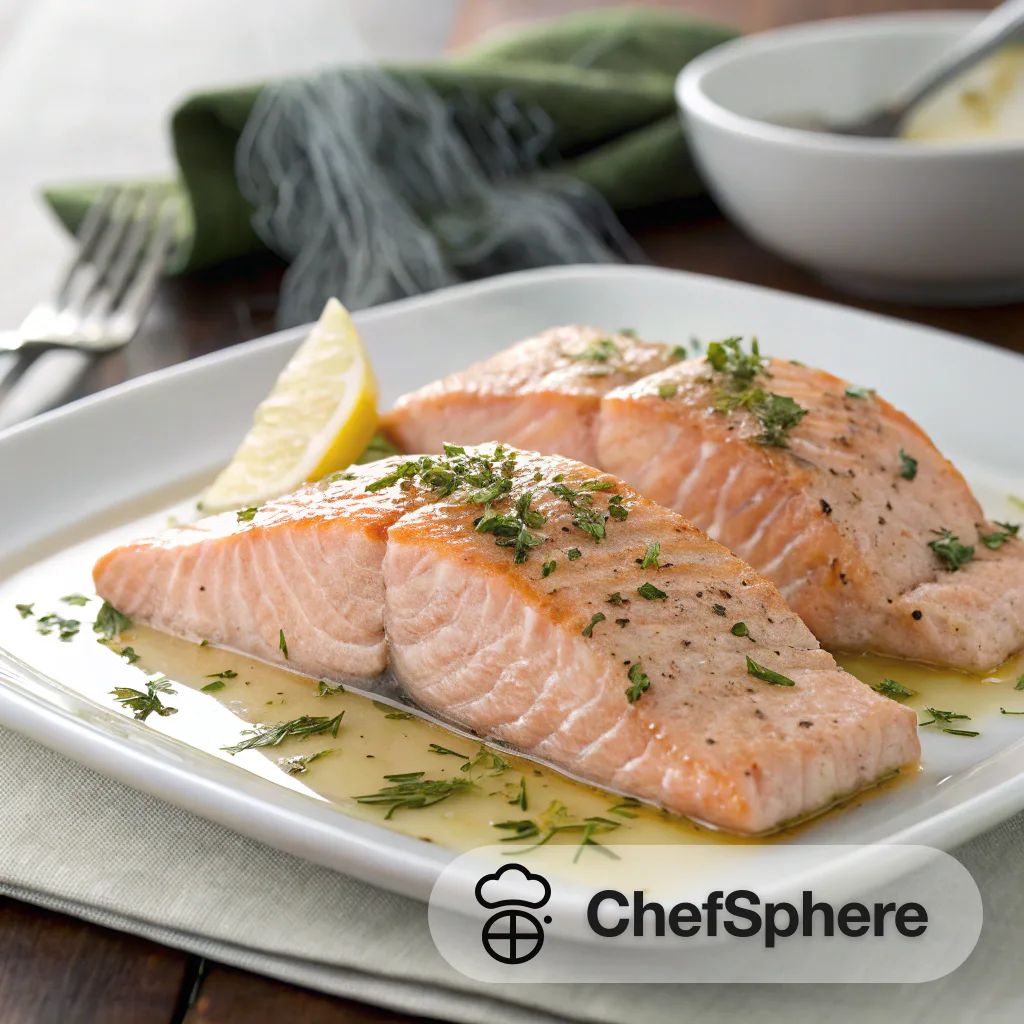 Lightly Poached Salmon with Flavorful Twist