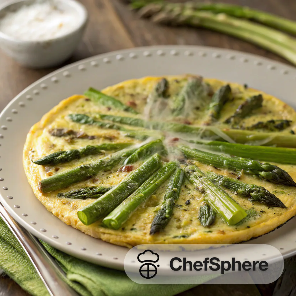 Savory Roasted Asparagus and Leek Frittata