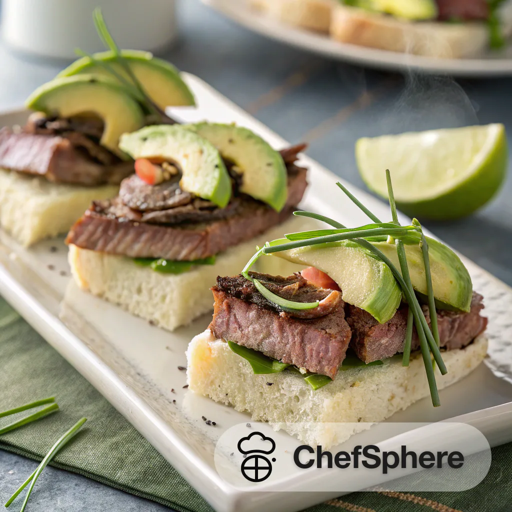 Beef & Avocado Roasted Sandwich Bites