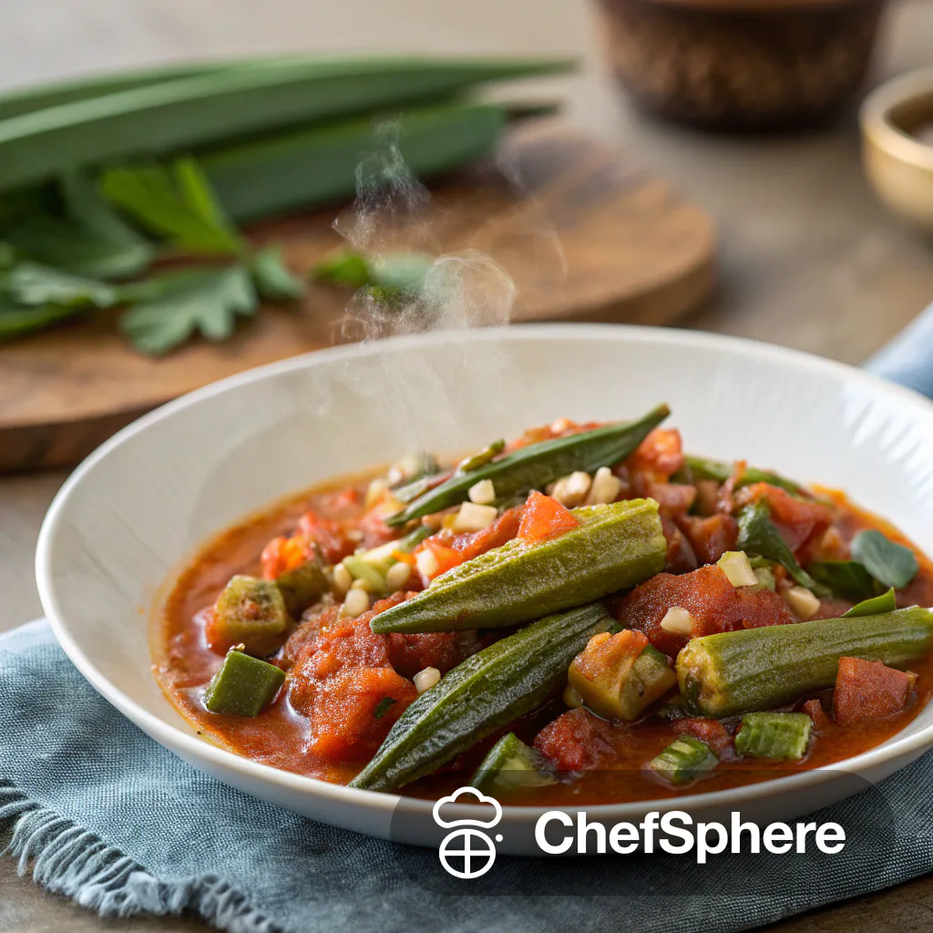 Savory Okra in Tomato Stew