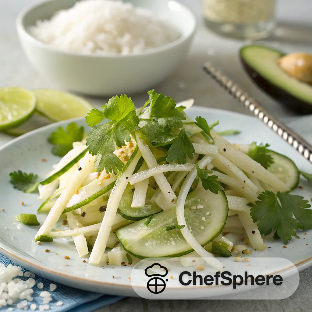Tangy Jicama Salad with Zesty Dressing