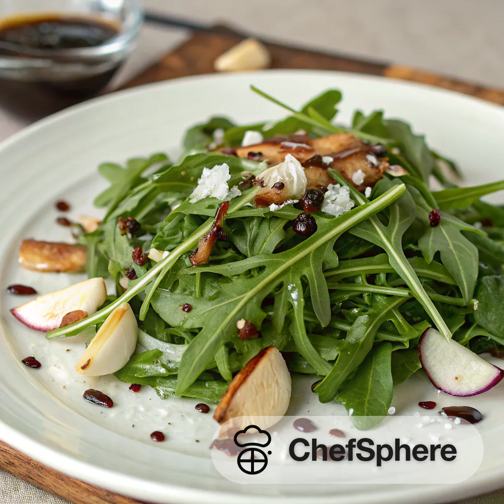 Arugula Balsamic Garlic Salad
