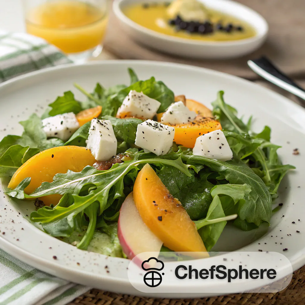 Green Salad with Cheese and Fruit