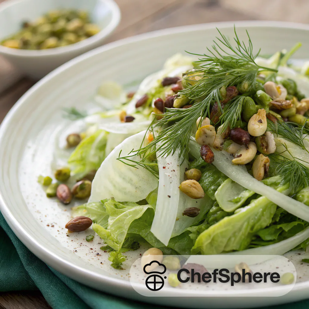 Herb Salad with Pistachios and Horseradish