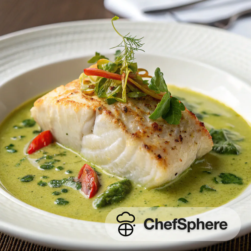 Coconut Cod in Aromatic Green Curry