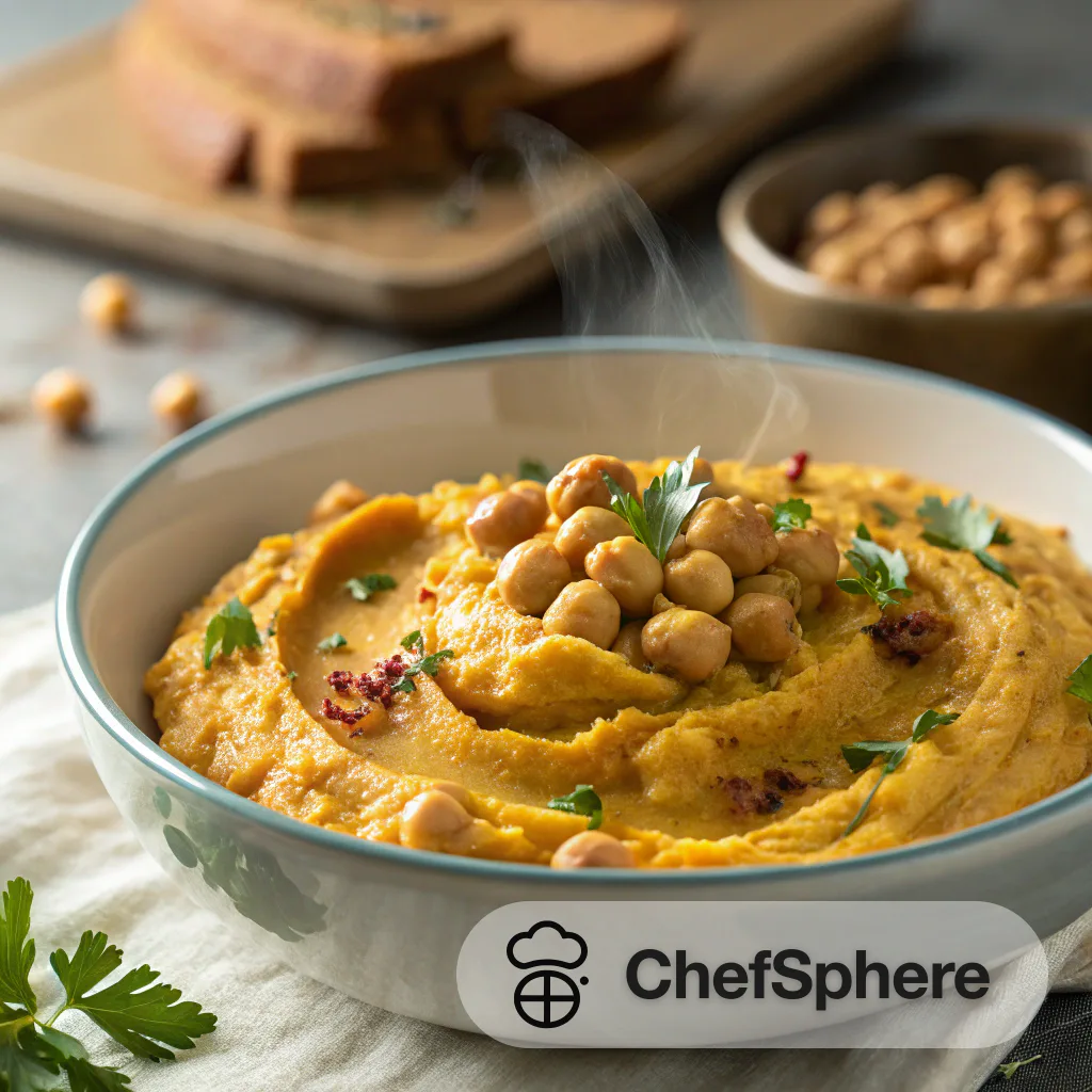 Sweet Potato Chickpea Tahini Dip