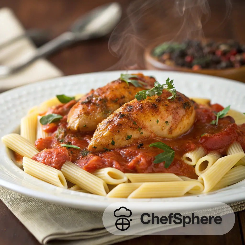 Tomato Wine Chicken Simmer