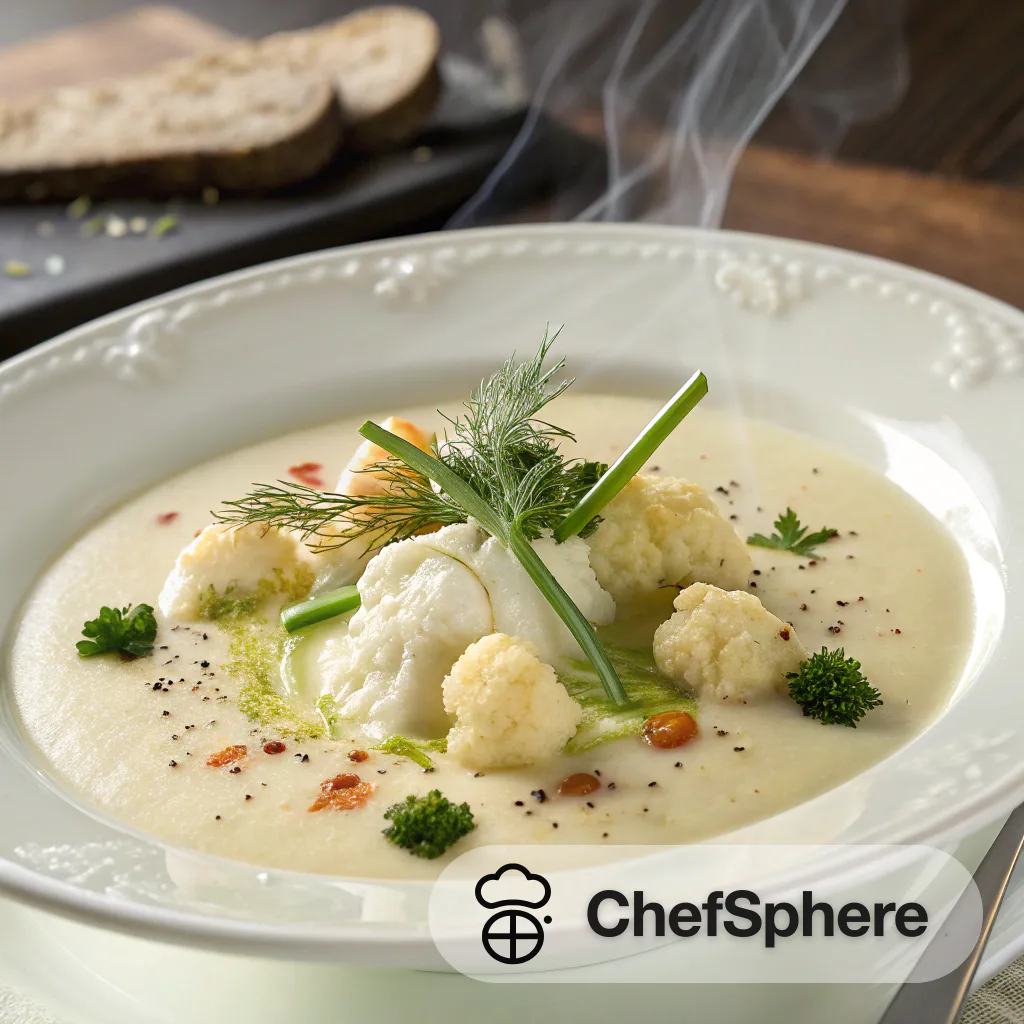 Garlicky Cauliflower Cream Soup Recipe