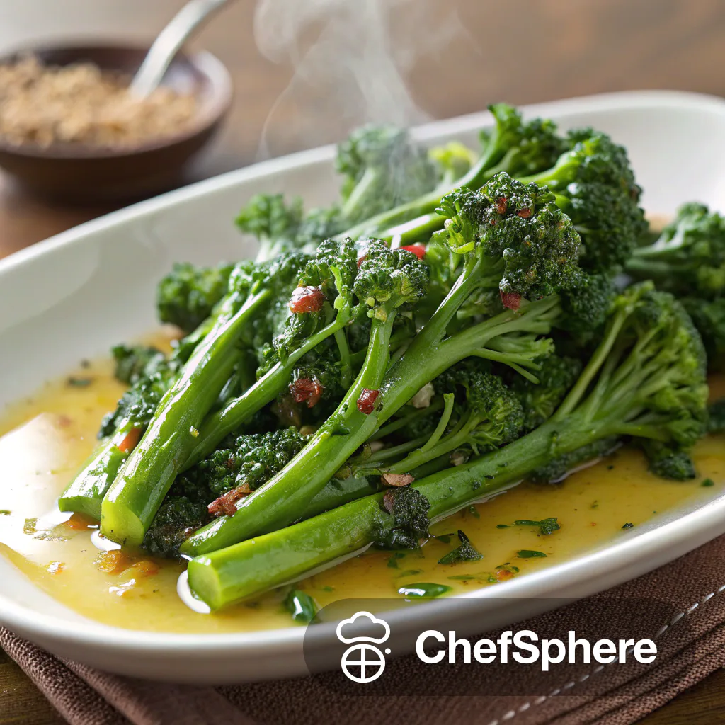 Italian Herb Broccolini Sautéed in Oil