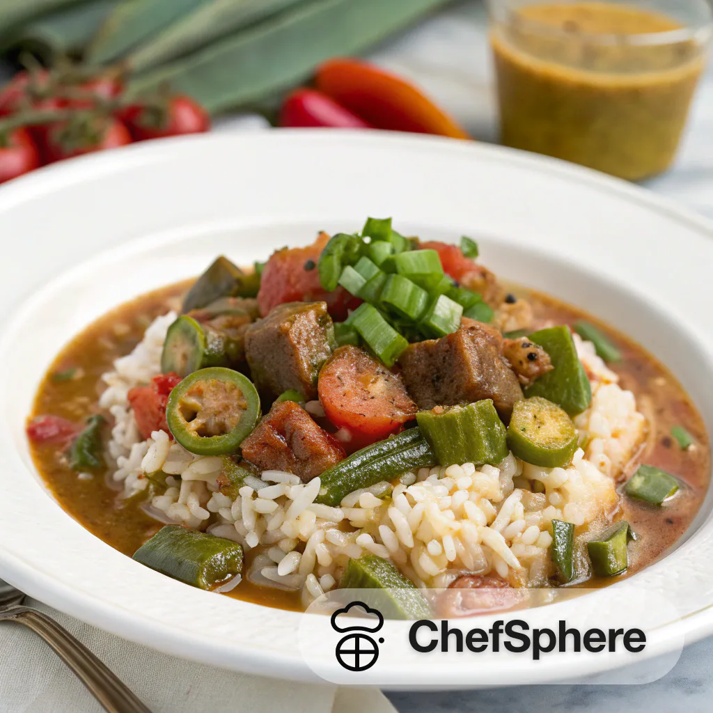 Cajun Okra and Rice Gumbo Recipe