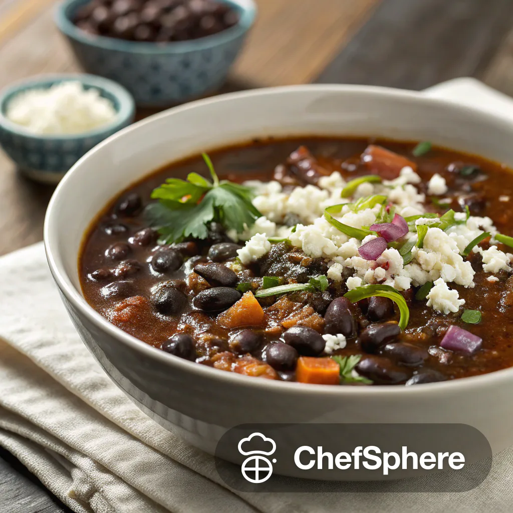 Mexican Black Bean Spiced Soup