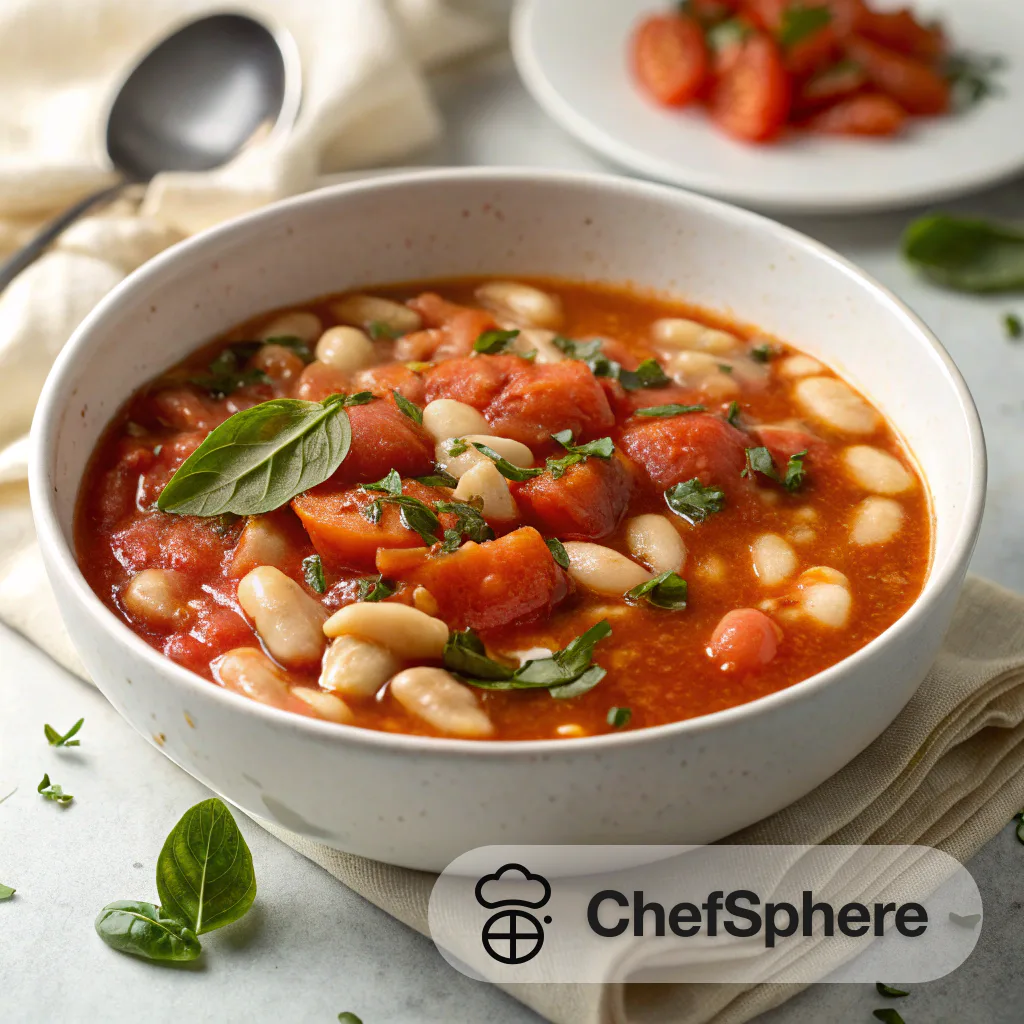Tomato White Bean Soup Simmered Perfectly