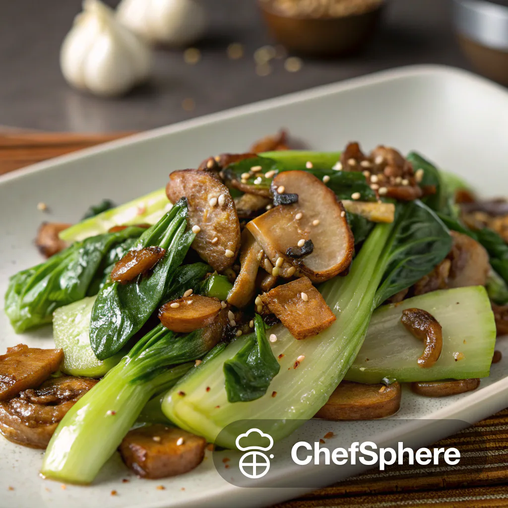 Bok Choy and Shiitake Stir-Fry
