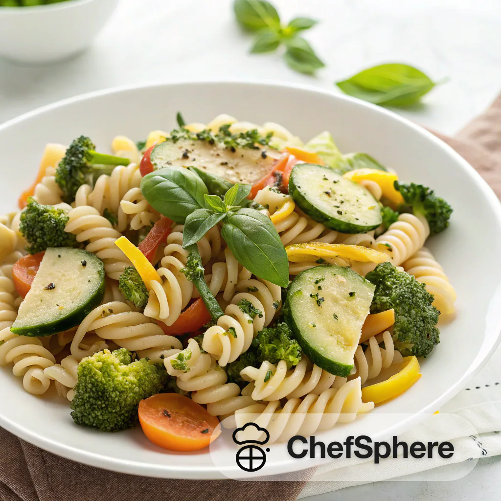 Chilled Veggie Pasta Salad - Summer