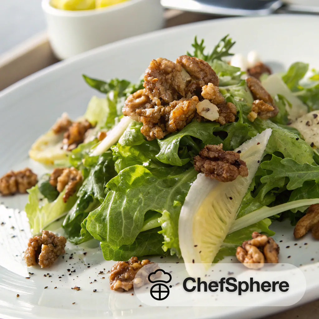 Toasted Walnut Mixed Green Salad