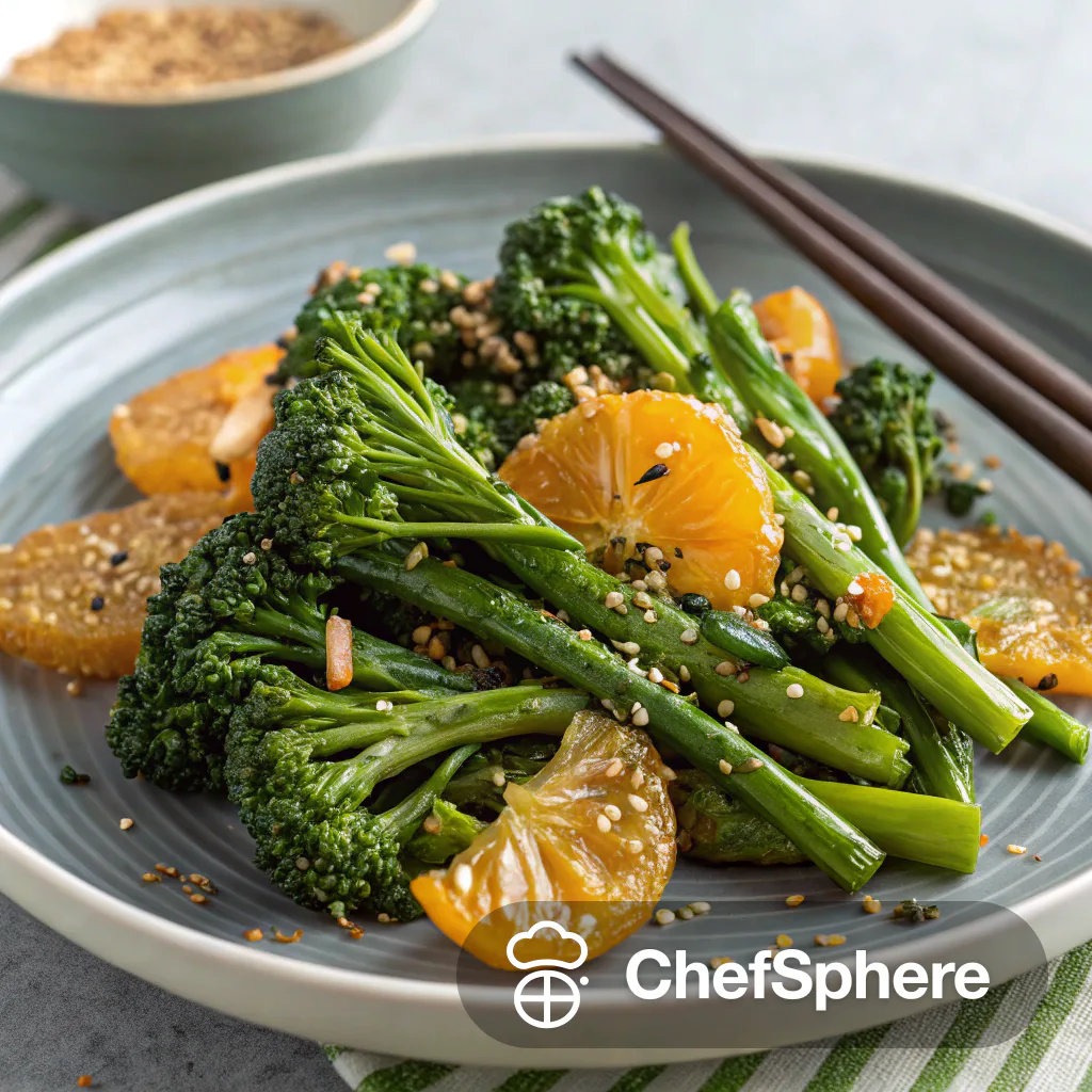 Zesty Sesame Citrus Broccolini Stir-Fry