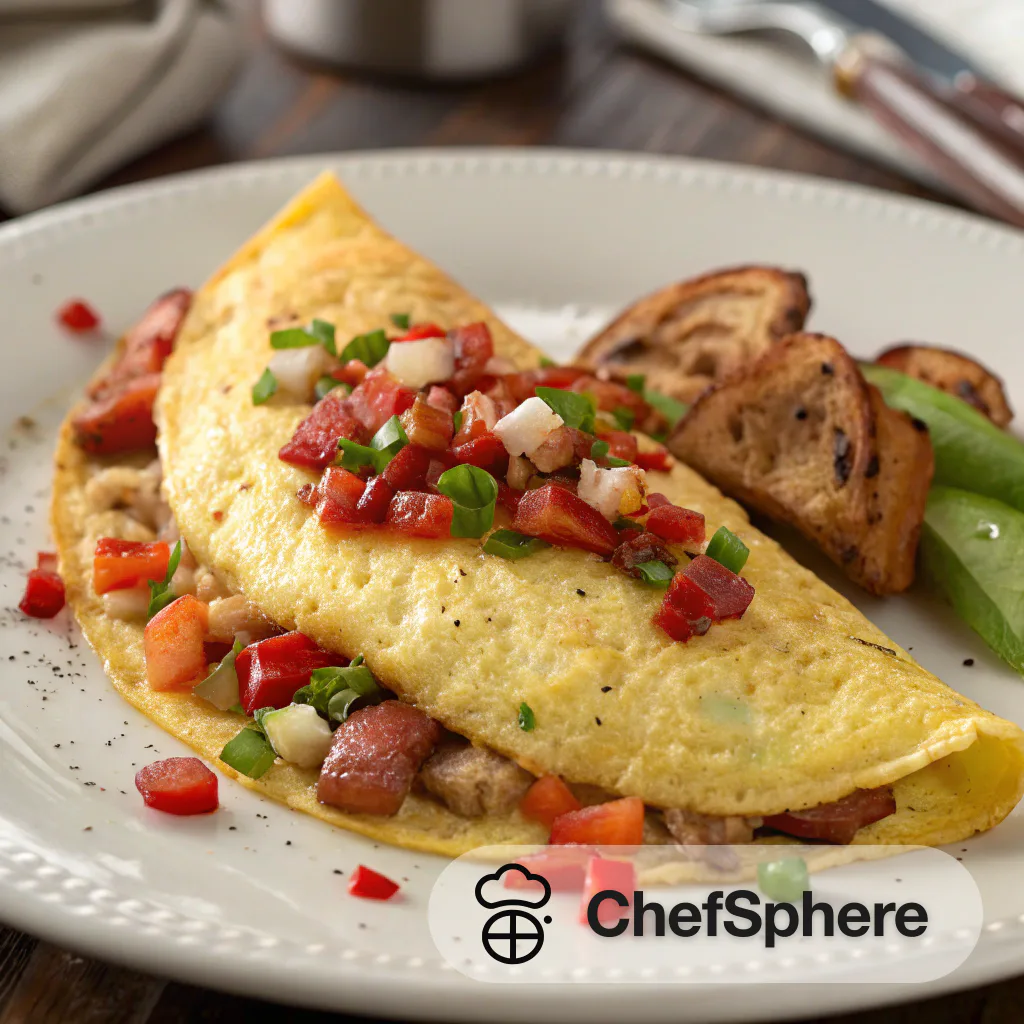 Cajun Spiced Fluffy Egg Omelet