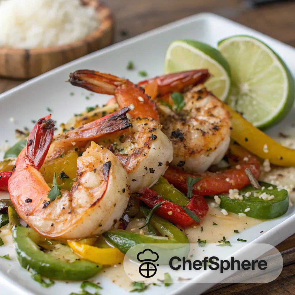 Coconut-infused Grilled Shrimp and Peppers