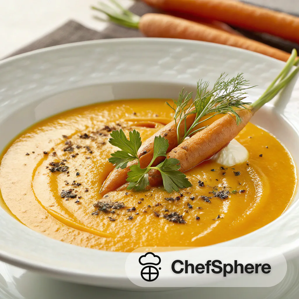 Velvety Carrot Puree Soup with Spice