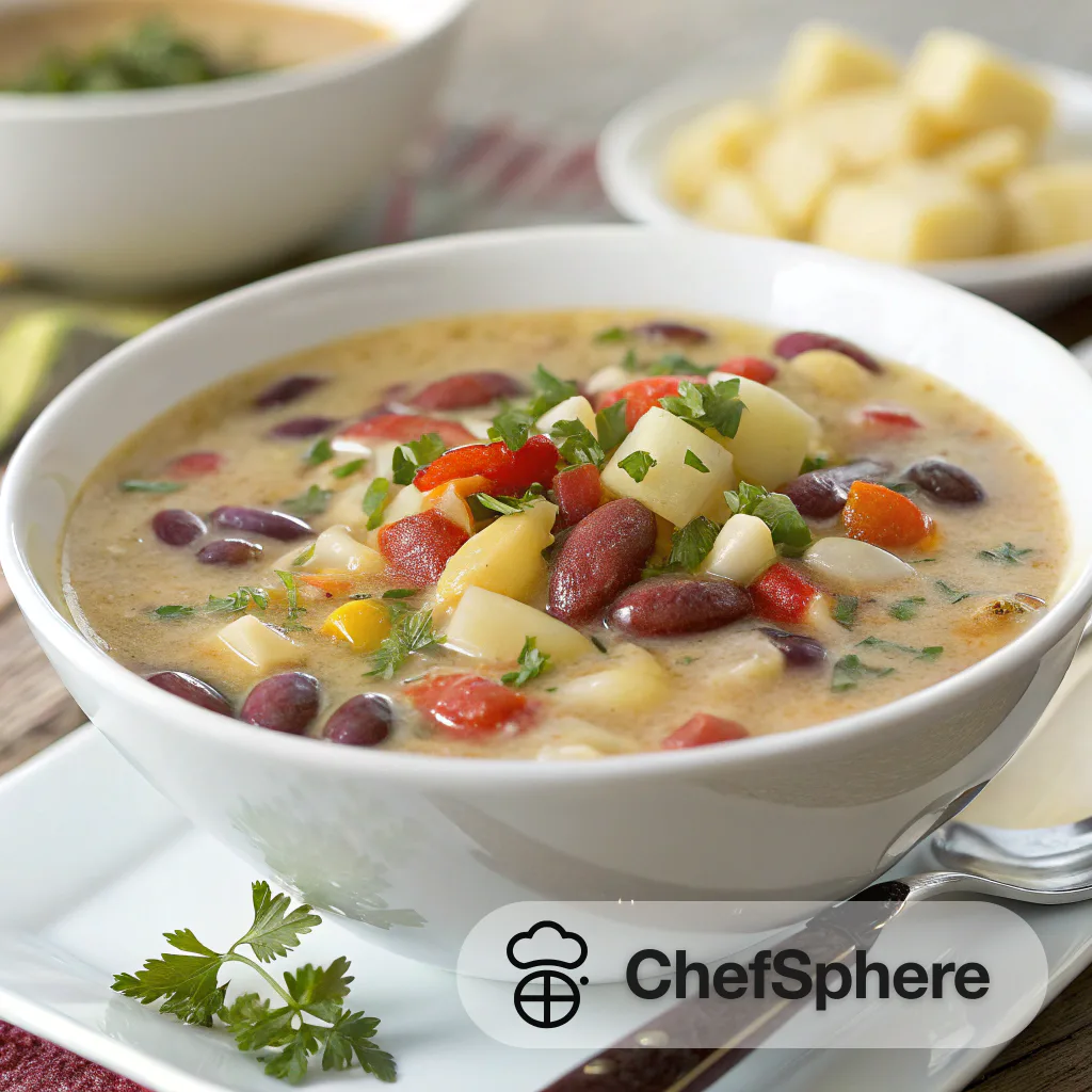 Bean and Potato Creamy Soup