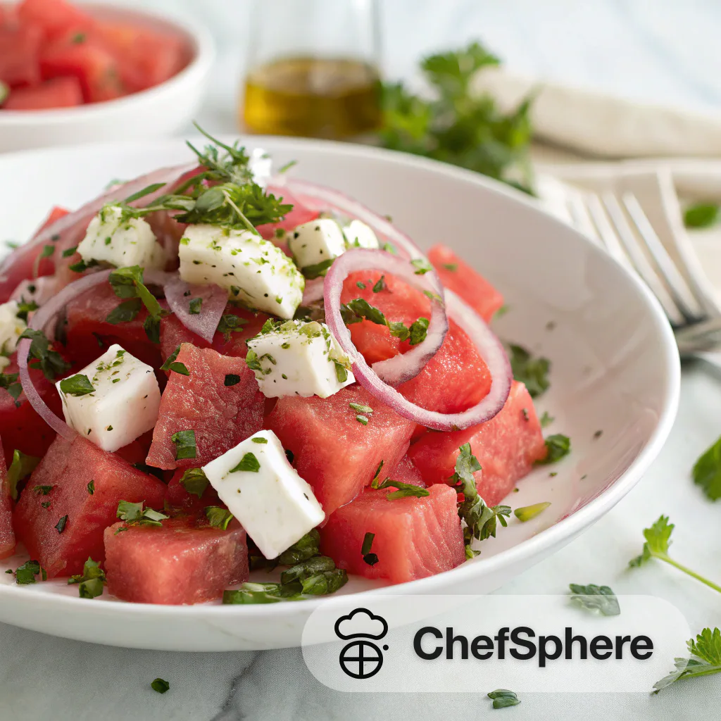 Watermelon Feta Cheese Summer Salad
