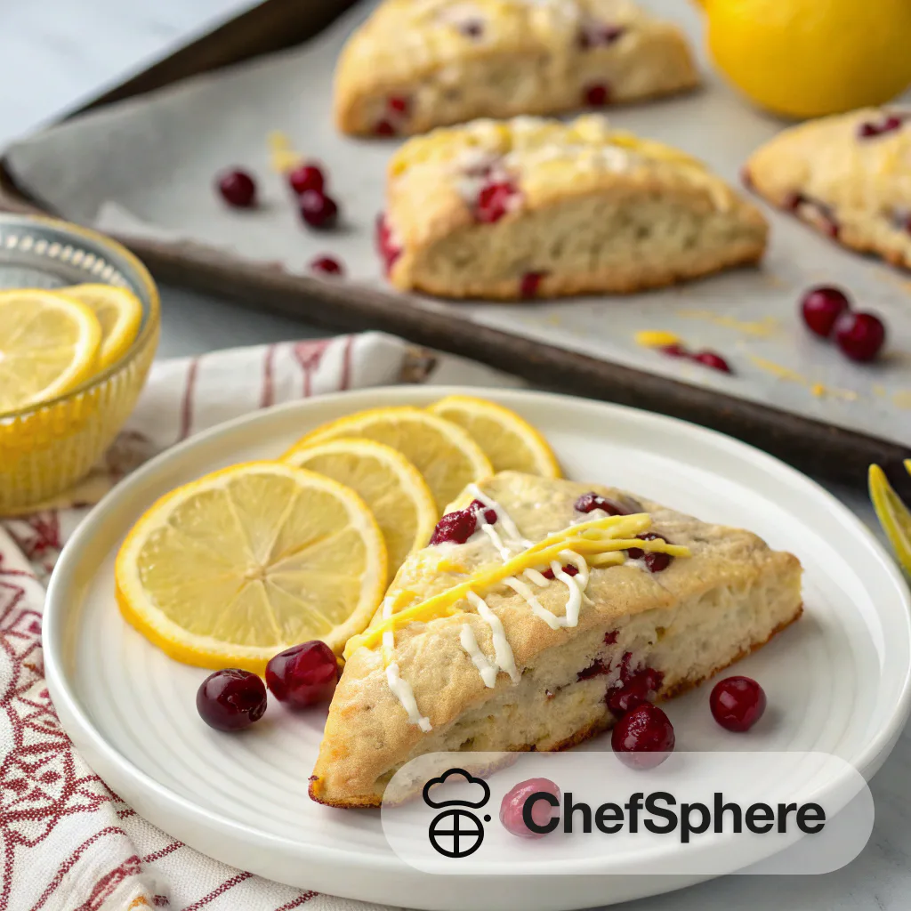 Cranberry Lemon Scones Recipe
