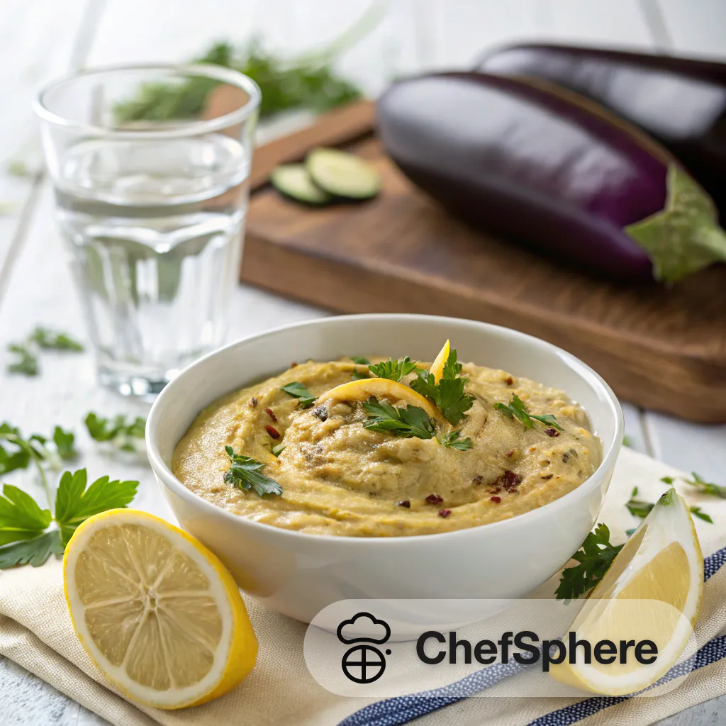 Smoky Eggplant Tahini Lemon Dip