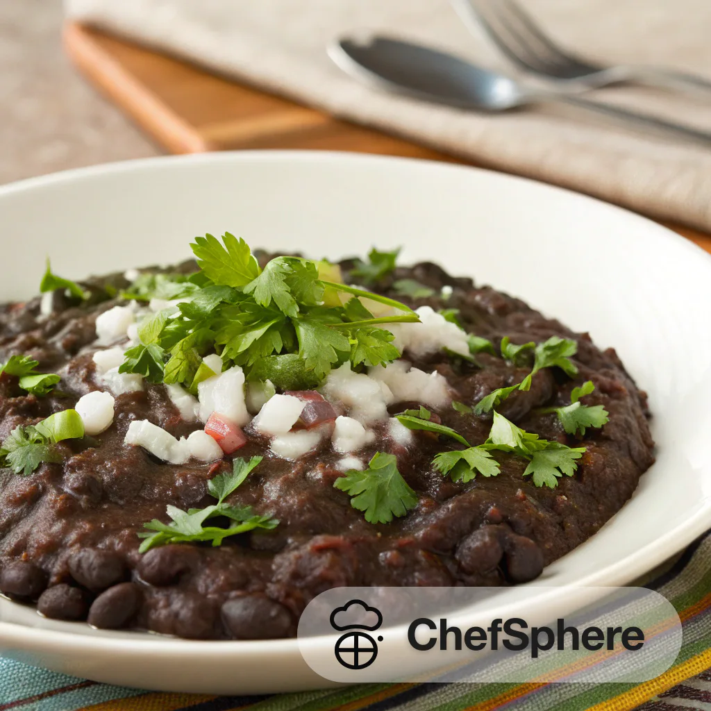 Quick Pressure-Cooked Refried Black Beans