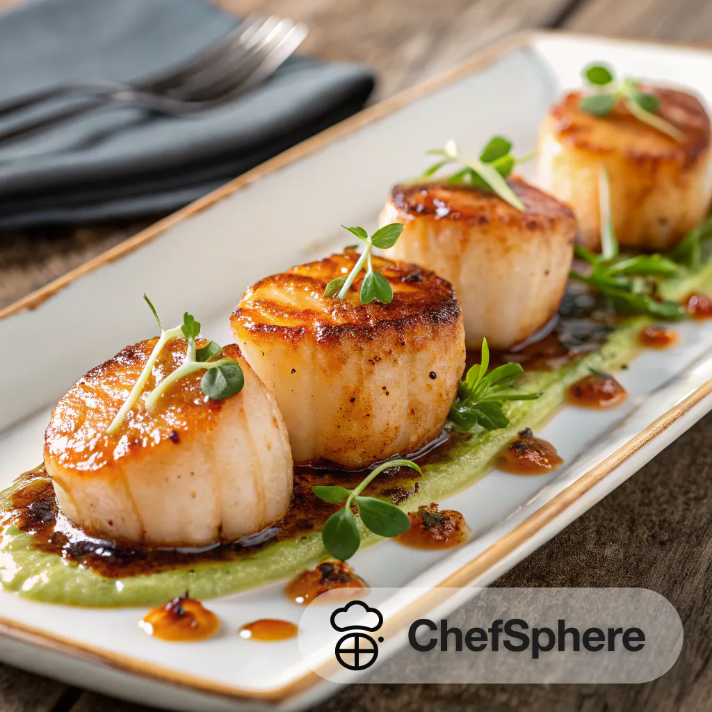 Miso-Glazed Broiled Scallops: Savory Seafood
