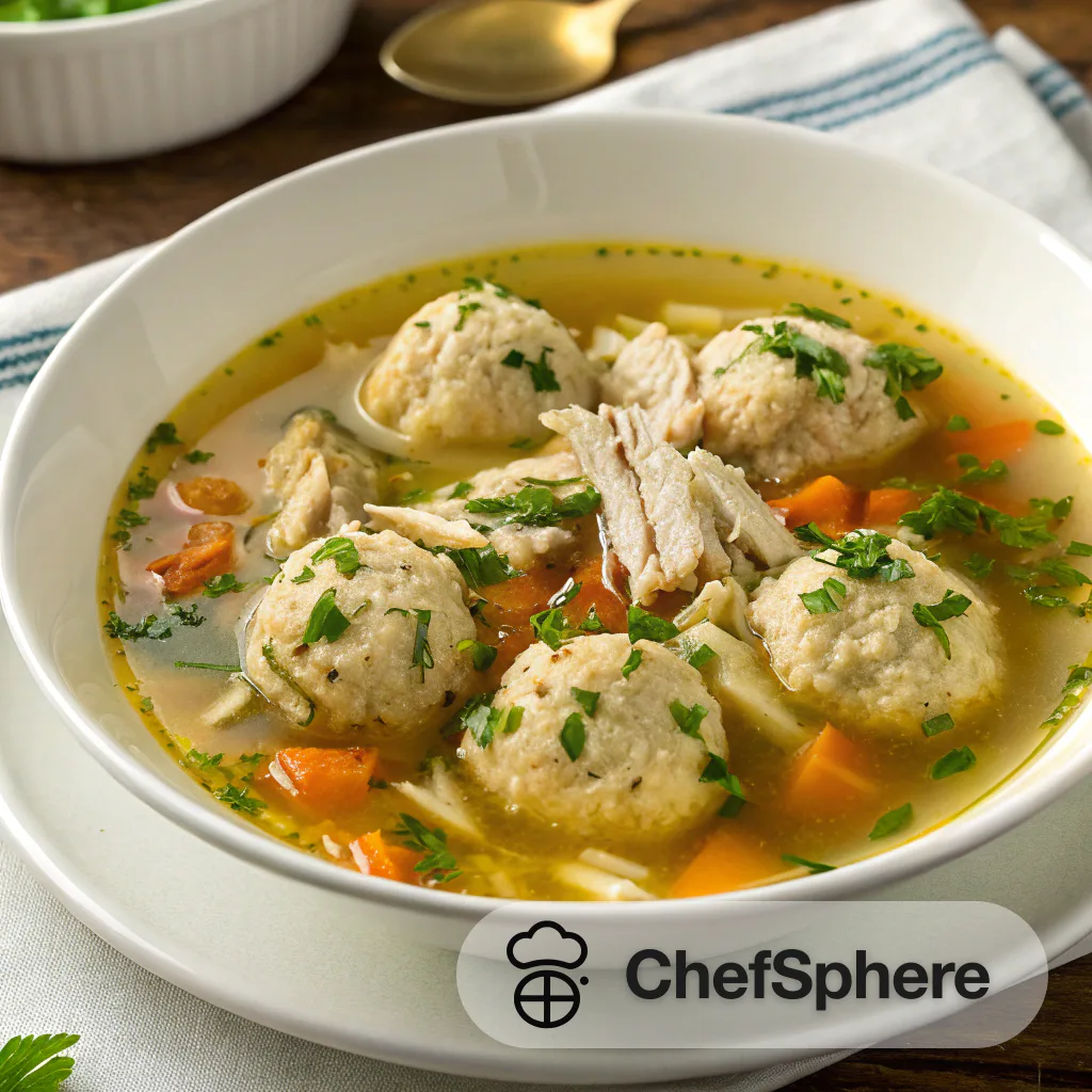 Herbed Matzo Ball Chicken Soup
