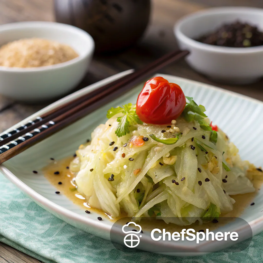 Umeboshi Cabbage Pickle: Tangy Fusion