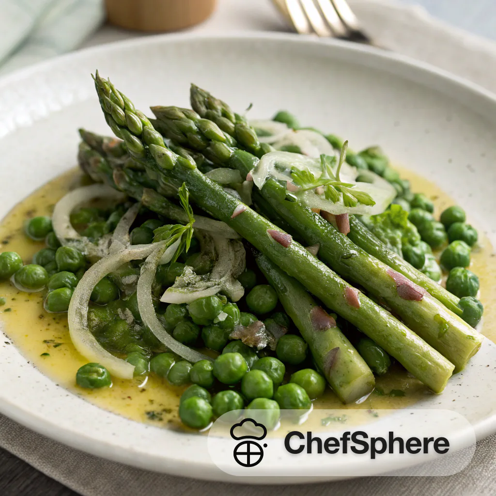 Herbed Asparagus and Peas Medley