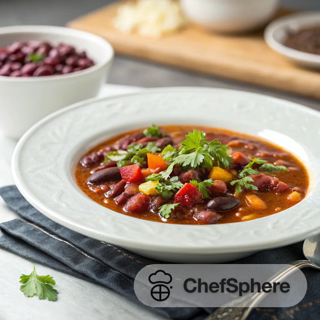 Mexican Red Bean Veggie Soup