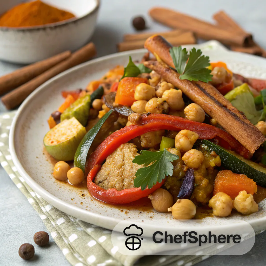 Moroccan Spiced Slow-Cooked Vegetable Medley