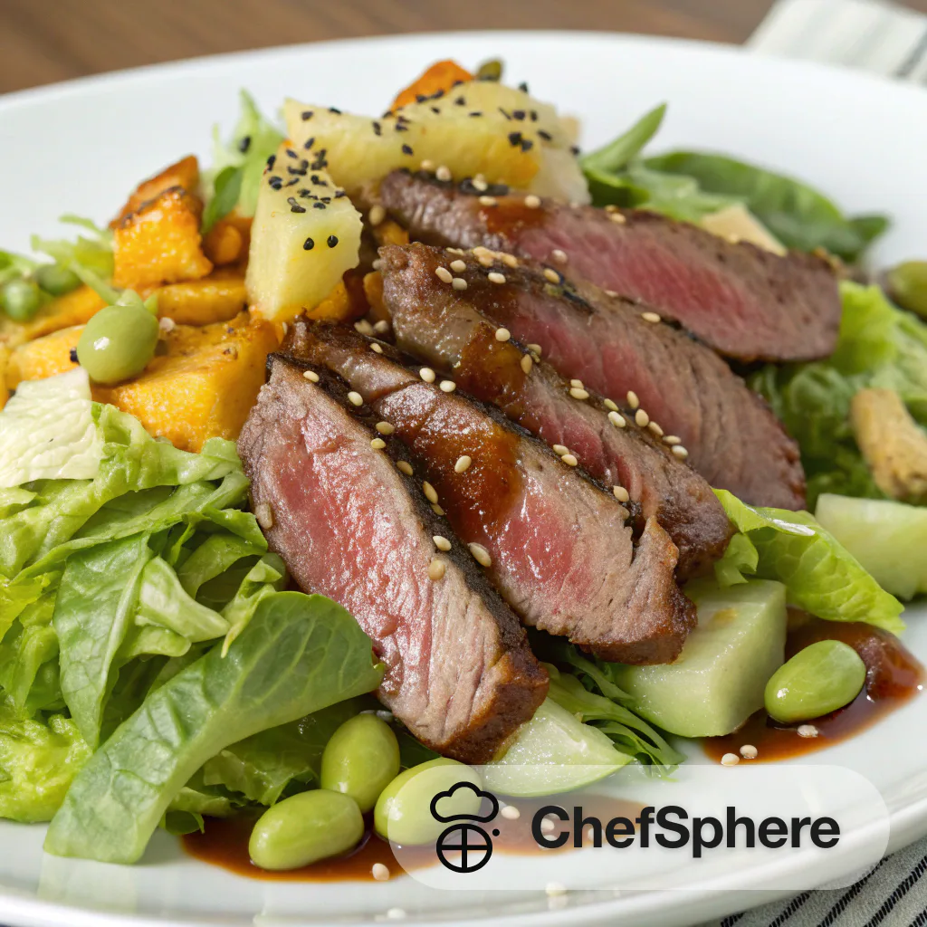Asian Steak Salad with Tangy Dressing