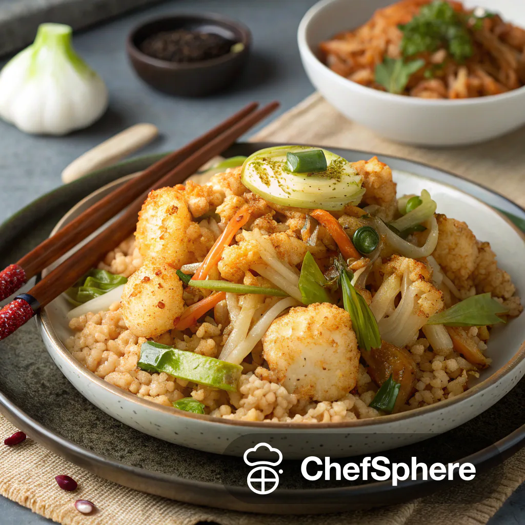 Kimchi Cauliflower Rice Stir-Fry Twist