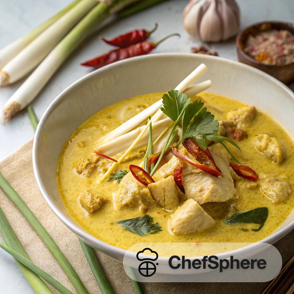 Coconut Lemongrass Turmeric Chicken Curry