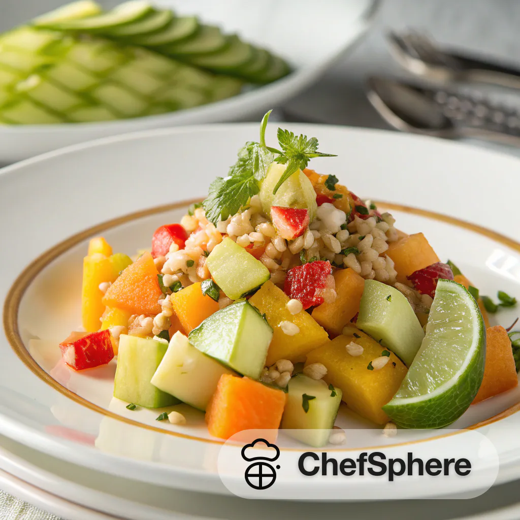 Tropical Fruit and Veggie Crunch Salad
