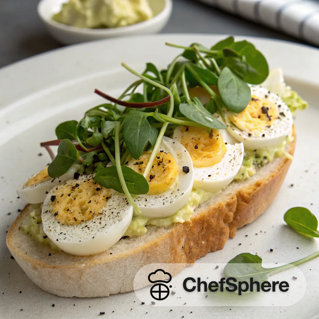 Peppery Egg Watercress Sandwich