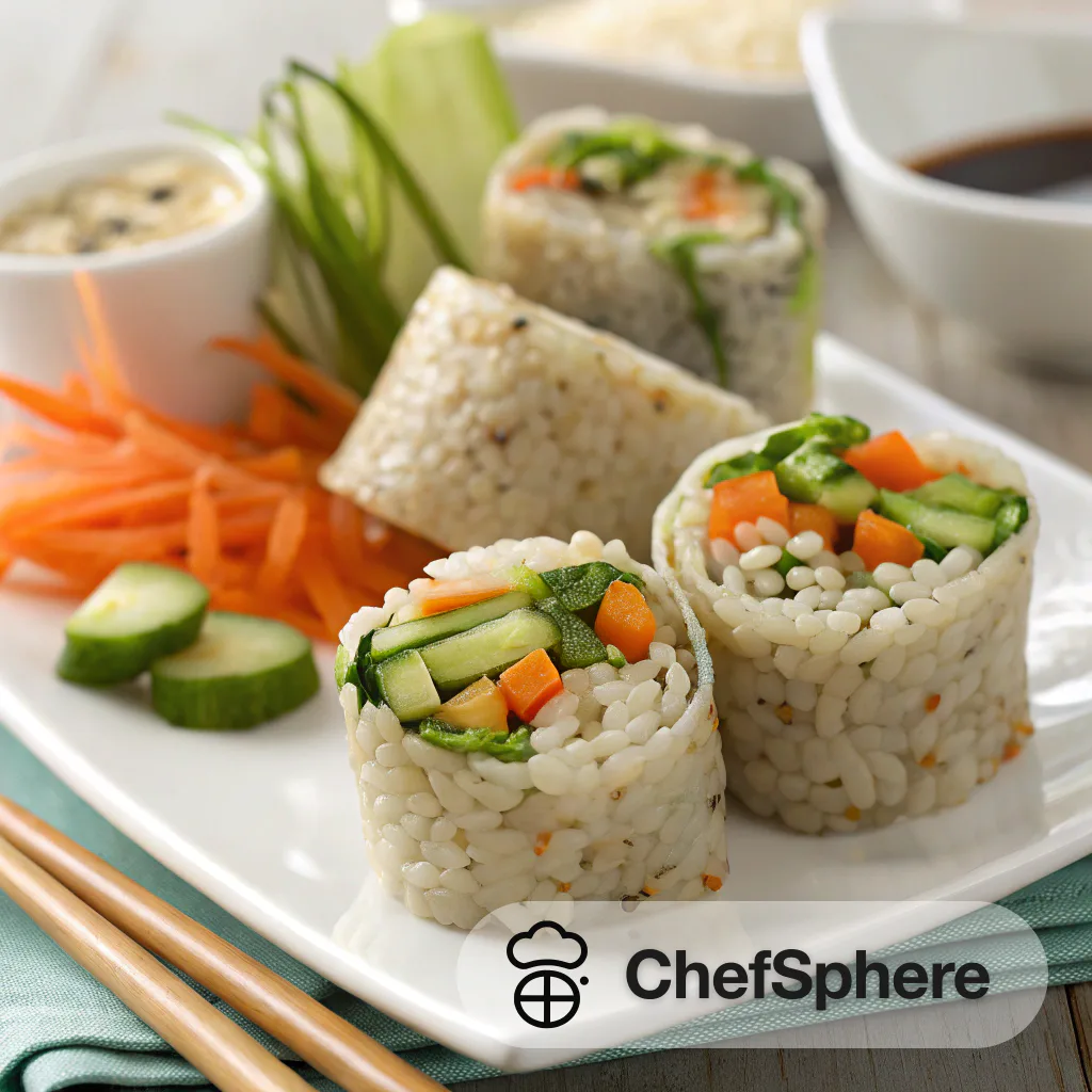 Vegetable Rice Sushi Rolls Recipe