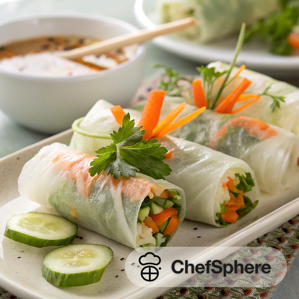 Vegetable Rice Paper Rolls: Fresh Appetizer