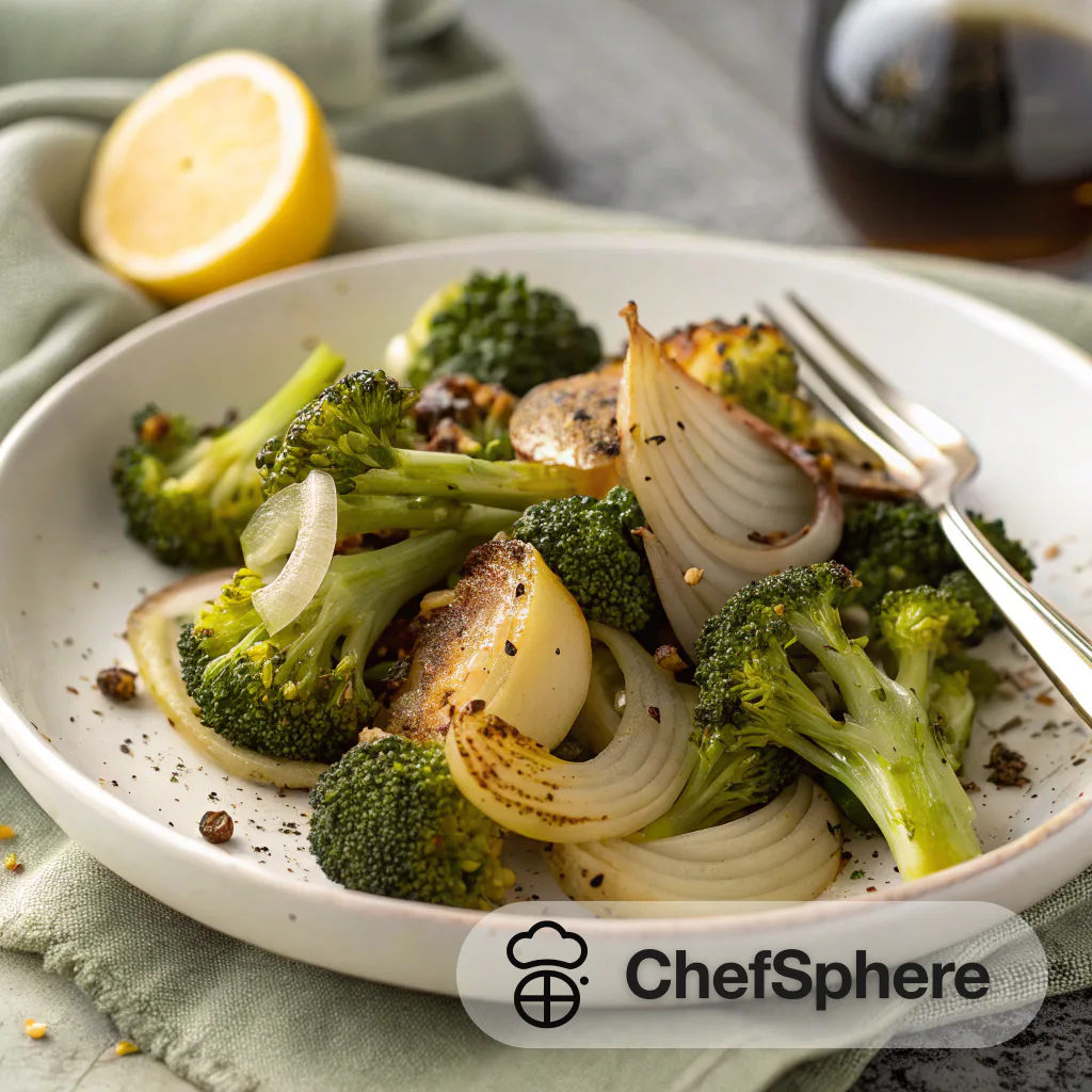 Savory Roasted Broccoli and Onions