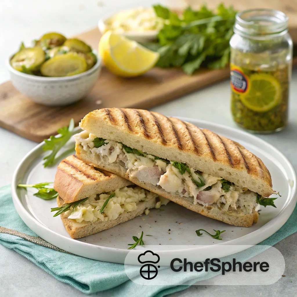 Chilled Tuna Artichoke Panini with Flair