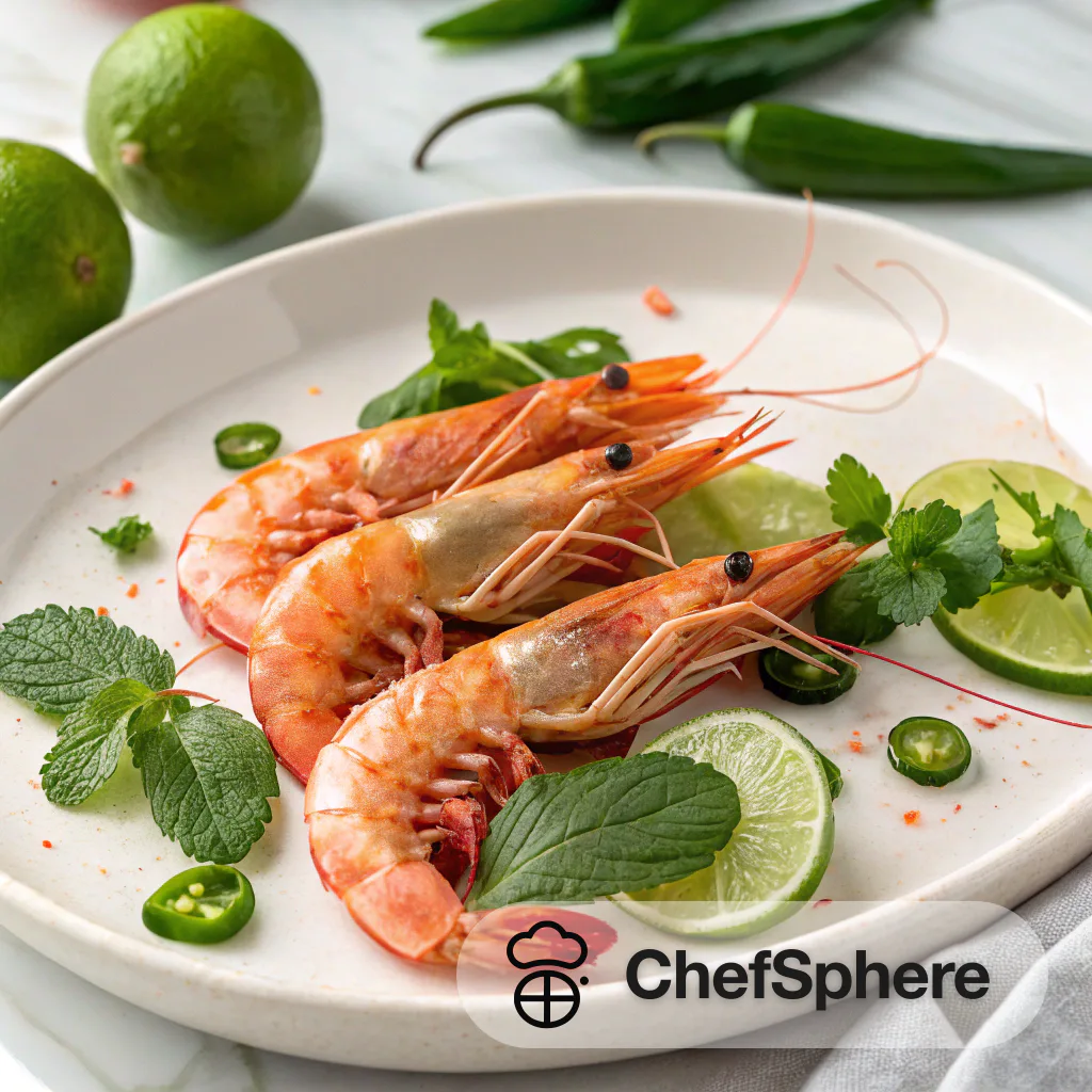 Spicy Chili Mint Spot Prawns Recipe